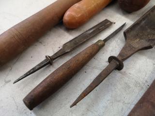 Assorted Vintage Wood Turning Chisels