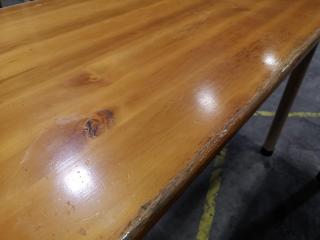 3x Wood Topped Cafe Tables