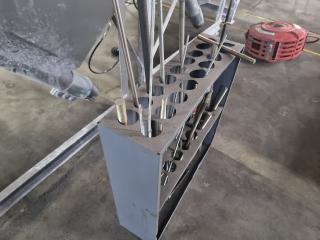 Industrial Storage Rack with Threaded Rods