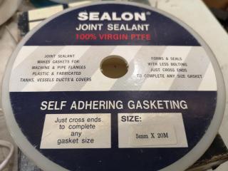 5x Partial Spools of Sealon Joint Sealant Self Adhering Gasketing