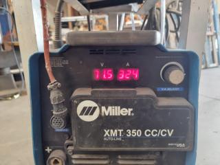 Miller XMT 350 CC/CV Welder with Miller 70 Series Wire Feeder