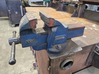 Three Unit Modular Steel Workbench 