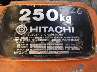 Hitachi 250kg Motorised Chain Hoist