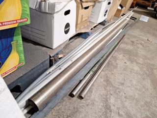 Assorted Lot of Steel and PVC Piping