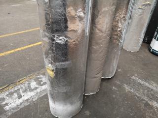 3x Insulated Galvanised Steel Duct Flues, 300x1200mm Size