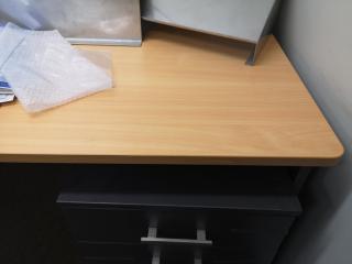 Office Desk w/ Mobile Drawer Unit