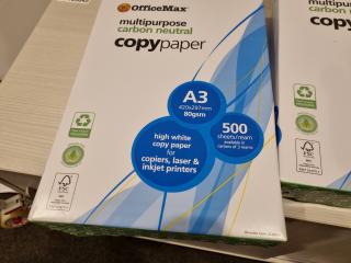 3+ Packs of OfficeMax Multipurpose Carbon Neutral A3 Copy Paper