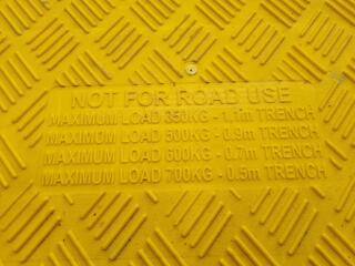 5x Reinforced Plastic Trench Safety Covers