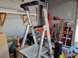 Industrial Folding Platform Ladder