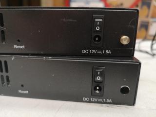 2x D-Link DSR-250N Wireless N Services Routers