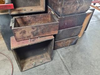 35+ Vintqge Wood Workshop Storage Bins