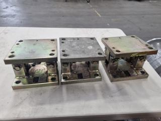 3x Compression Load Cell Housing Assemblies, 5000kg capacity