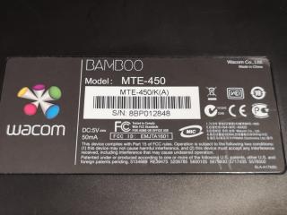 Wacom Bamboo MTE-450 Digital Graphics Tablet