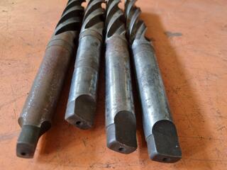 4x Morse Taper No.4 Shank Drill Reamers, Metric & Imperial sizes