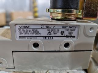 2x Omron Limit Switches ZE-MA2-2