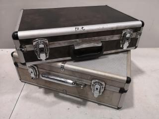 2x Aluminium Padded Cases