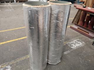 2x Insulated Galvanised Steel Duct Flues, 300x1200mm Size