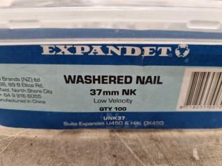 Assorted Expandet Drive Pins & Washered Nails