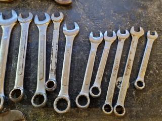 27x Assorted Combination Spanner Wrenches & More