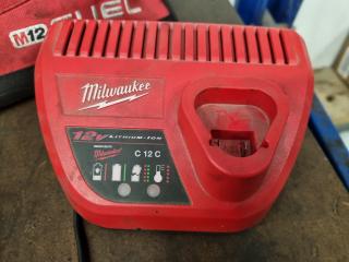 Milwaukee 12V Battery Charger C12C w/ Canvas Tool Bag