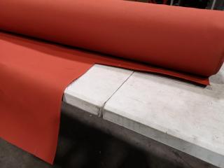 Roll of Red /Orange Fabric
