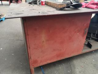 Heavy Duty Steel Topped Workbench