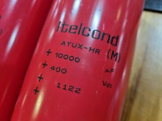 2x Itelcond Electrolytic DC Capacitors AYUX-HR 10000 uF