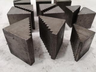 6x Pairs + 3x Loose Blocks of Mill Stepped Angle Blocks