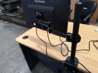 ViewSonic 24"" IPS LED Computer Monitor w/ Desk Mount Stand