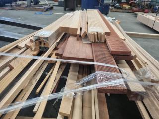 Large Assortment of Wooden Edging, Machined Timber