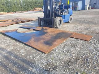 2 Large Sheets 20mm and 26mm Plate Steel