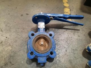 Assorted Lot of 5 Butterfly Valves