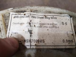5x Partial Spools of Assorted MIG Welding Wire