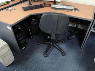 Office Corner L-Shaped Workstation Desk 