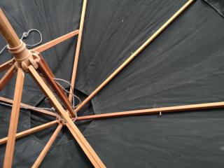 2x Outdoor Branded Umbrellas, Damaged