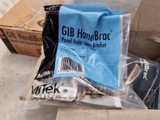 11x GIB HandiBrac Panel Hold-Down Brackets, New