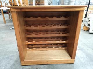 Wooden Wine Rack Cabinet
