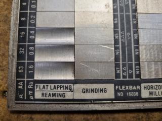 Vintage Metal Surface Roughness Comparator 