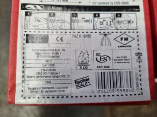 77x Fischer Bolt Anchors type FAZ II 16/25