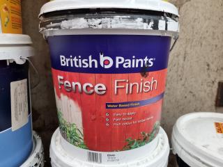 13x 10L Buckets of Assorted Paints & Stains
