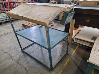 Workshop Angled Wotk Bench Shelf Unit