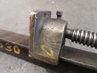 Vintage 1800mm Brass & Steel Shash Clamp