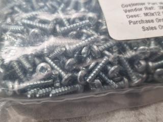 1000x M3x12mm Philips Head Screws