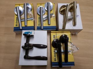 4x Stylish Quality Door Lever Handle Sets by Bloore & Piller, New