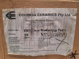 15 x Cooinda Ceramic 65/50mm Reducing Tube