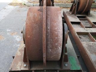 2x Sets of Large Industrial Tank Rollers