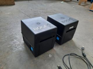 Pair of BOCA label printers