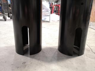 2x Pierlite Nebular Exterior Bollard Light Casings