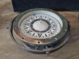Vintage Brass Marine Compass by Saura Keiki Seisakusho Co
