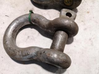 2x 13.5-Ton Lifting Bow Shackles